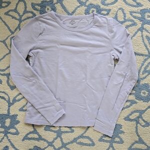 J. Crew Lavender Organic Slub Tee
